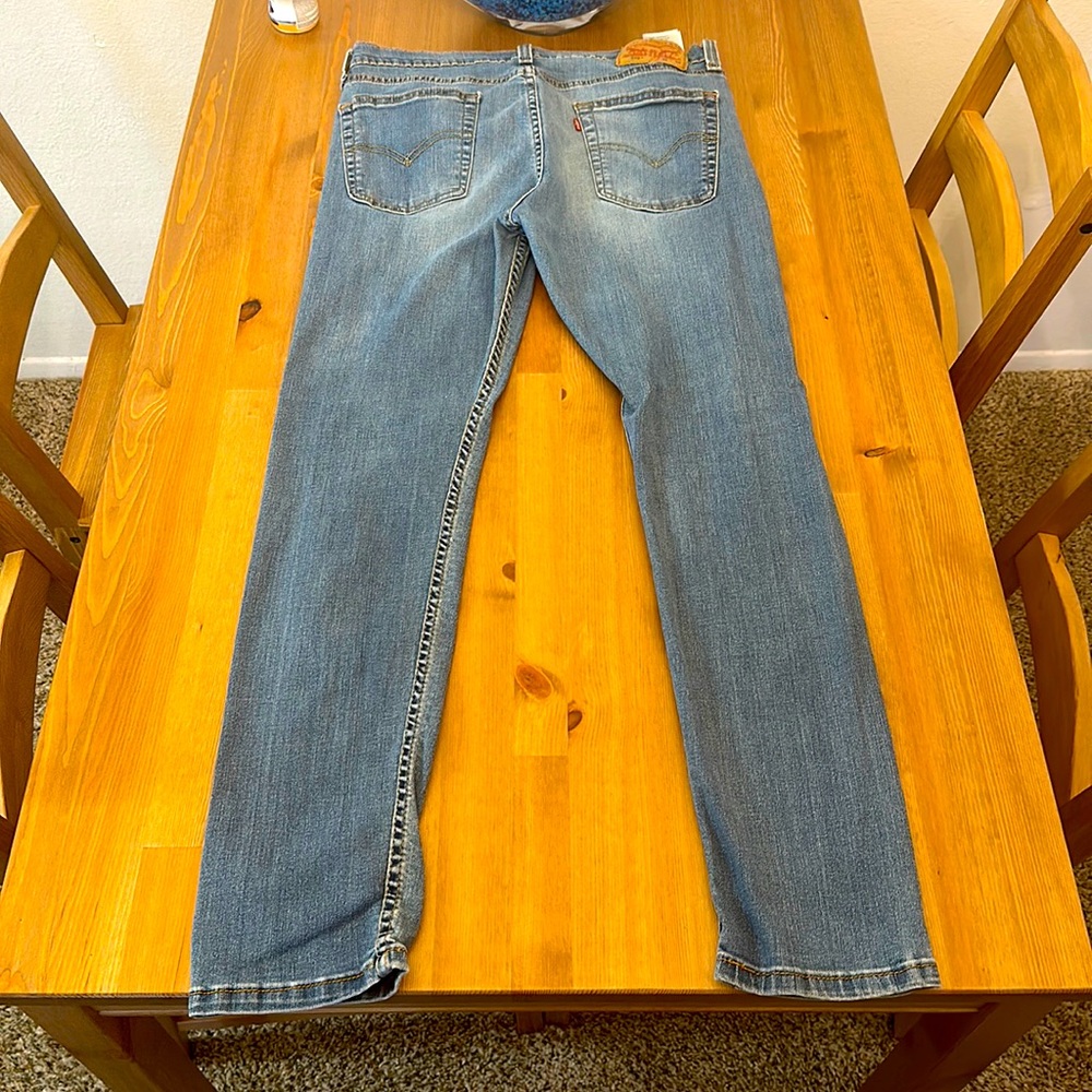 Levi’s 510 men’s jeans, 32Wx32L, True Blue Denim, Skinny, Stretch